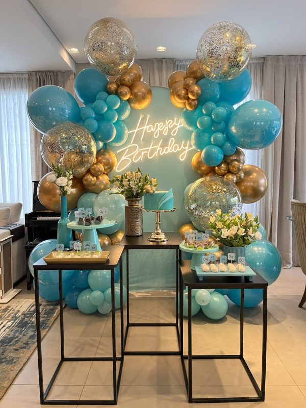 Festa Tiffany e Dourado
